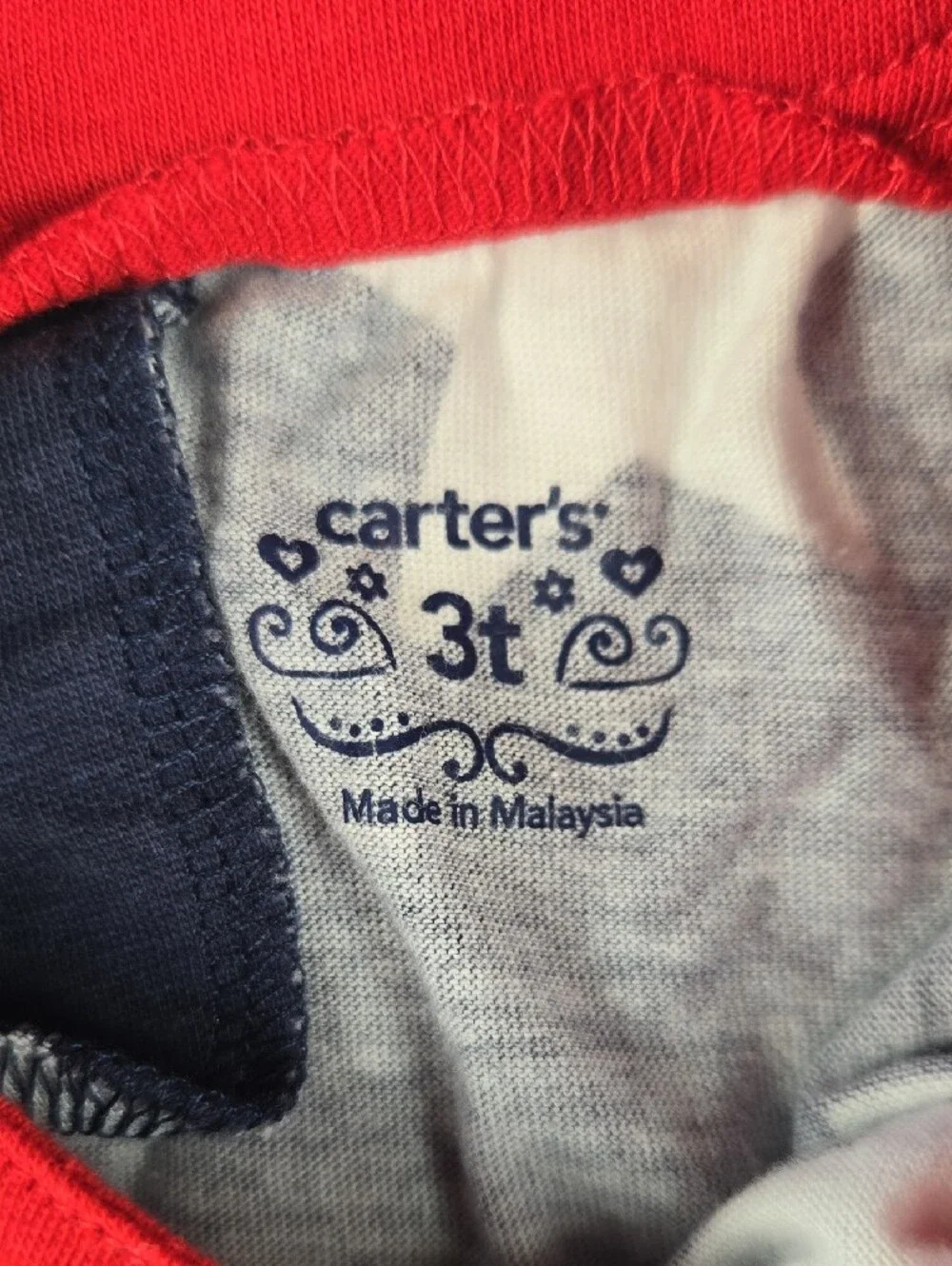 Carter's Flag Dress Size 3T Blue Red Stars Sleeveless Pockets